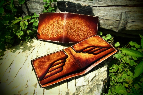 Wyroby kaletnicze - portmonetki wykonane przez Grzegorza Podczaszy